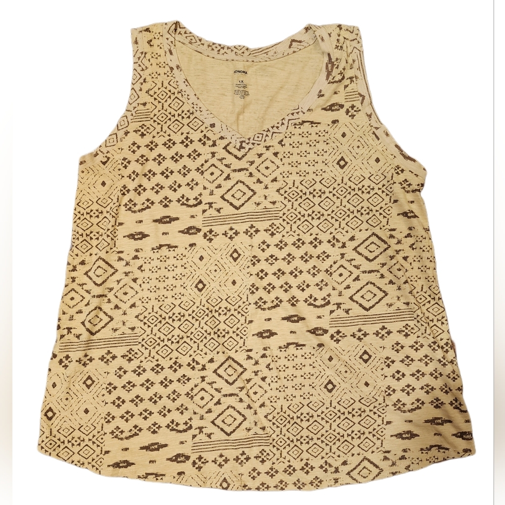 Sonoma Women's Plus Sleeveless Shirt 1XL